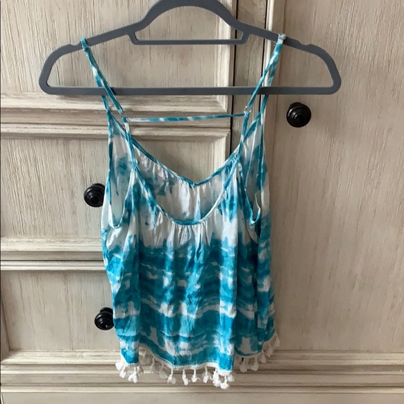 Love stitch tank with tassel detail - Picture 3 of 3